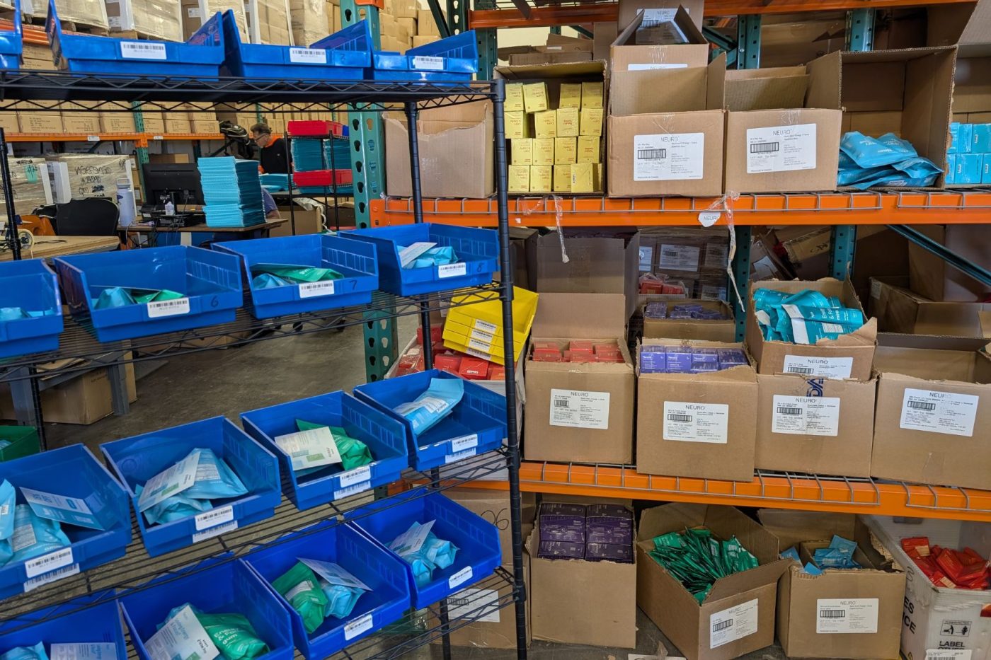 Image showing a Neuro Gum packing station.