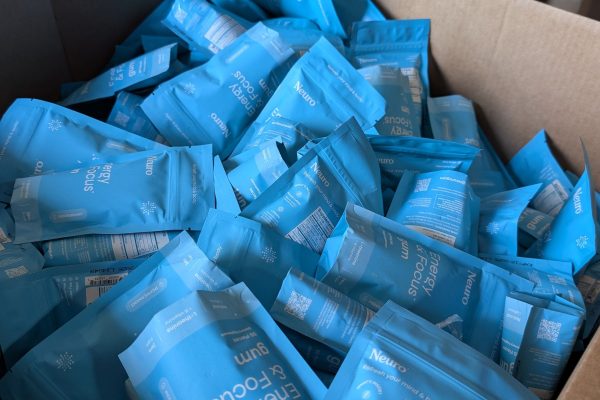 Close up photo of packages of Neuro Gum
