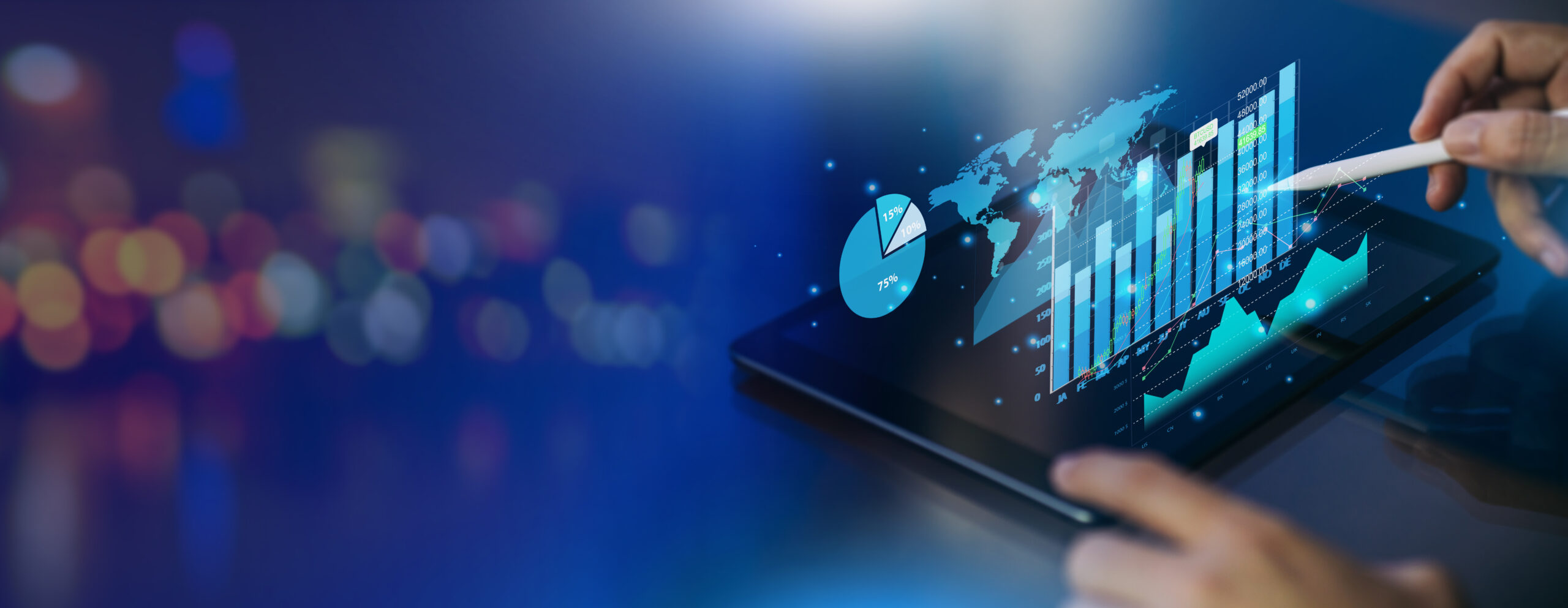 Business analysis big data sciences and economic growth with fin